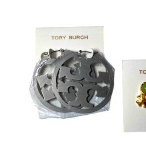 New Tory Burch Silver Earrings